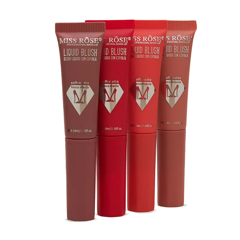 Blush líquido prático com esponja